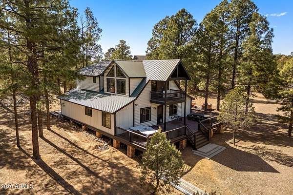 1.59 Acres of Residential Land with Home for Sale in Overgaard, Arizona