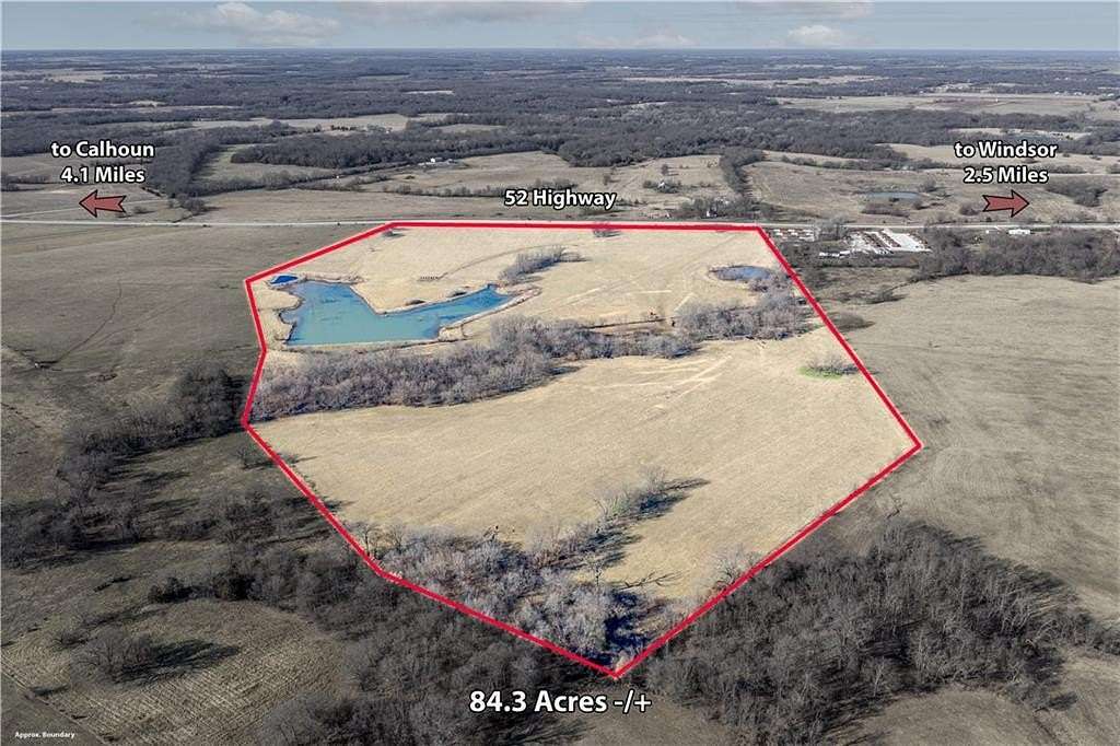 84.3 Acres of Land for Sale in Windsor, Missouri