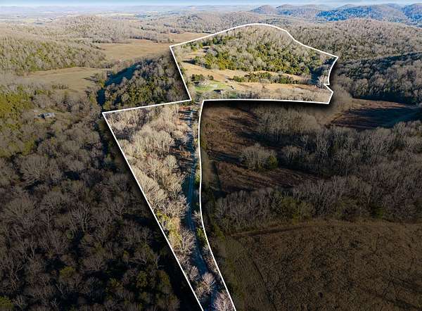 34.2 Acres of Recreational Land with Home for Sale in Watertown, Tennessee