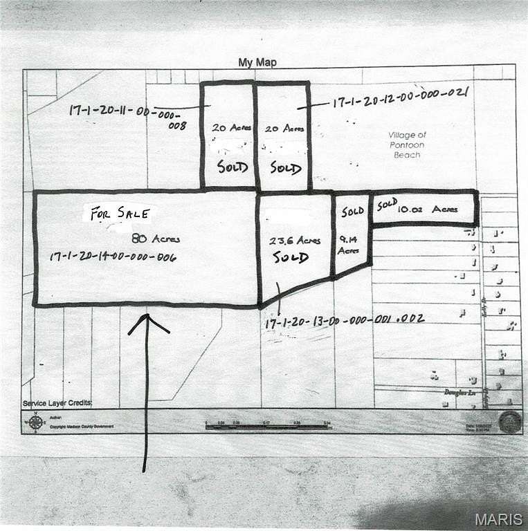 80 Acres of Recreational Land & Farm for Sale in Granite City, Illinois