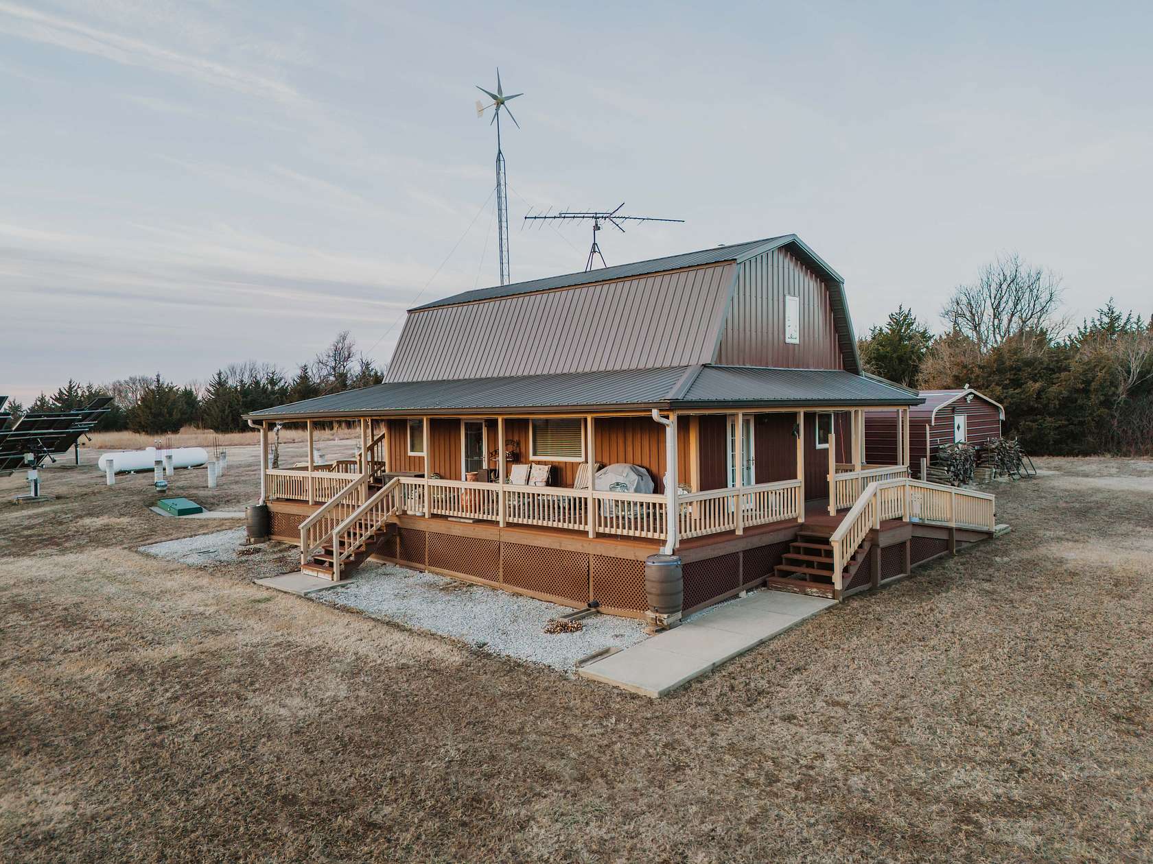 19.7 Acres of Recreational Land with Home for Sale in Piedmont, Kansas