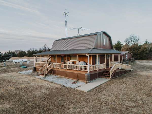 19.7 Acres of Recreational Land with Home for Sale in Piedmont, Kansas