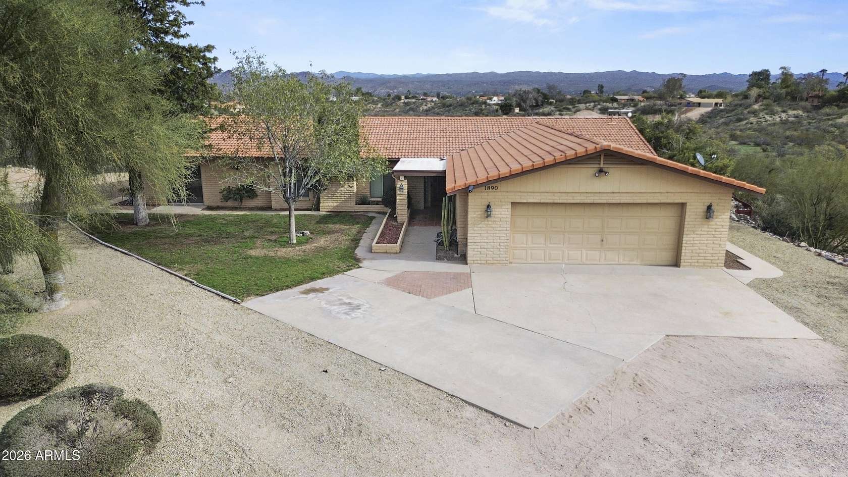 1.79 Acres of Residential Land with Home for Sale in Wickenburg, Arizona