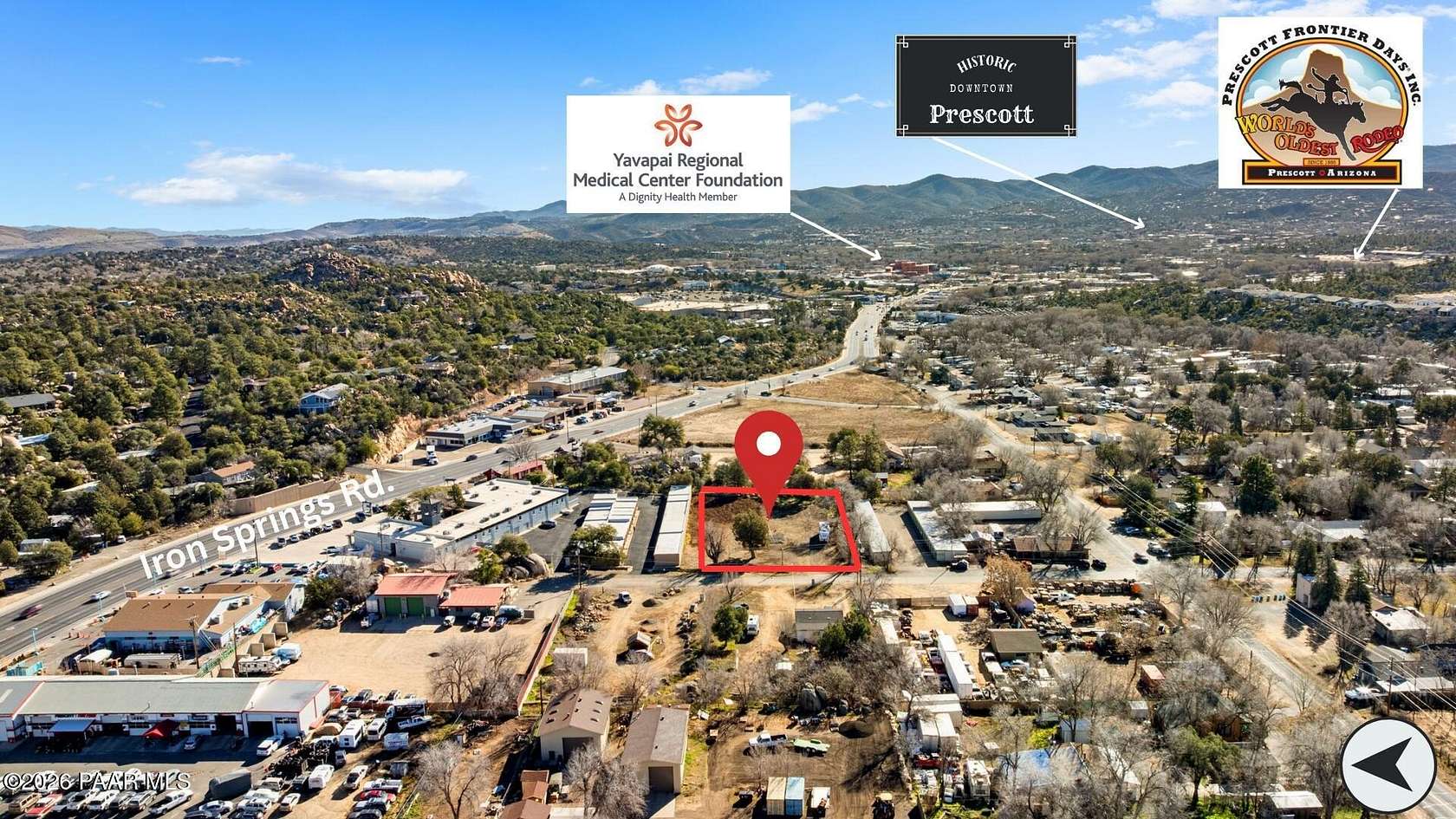0.64 Acres of Commercial Land for Sale in Prescott, Arizona