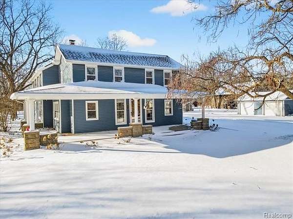 2.5 Acres of Residential Land with Home for Sale in Ortonville, Michigan