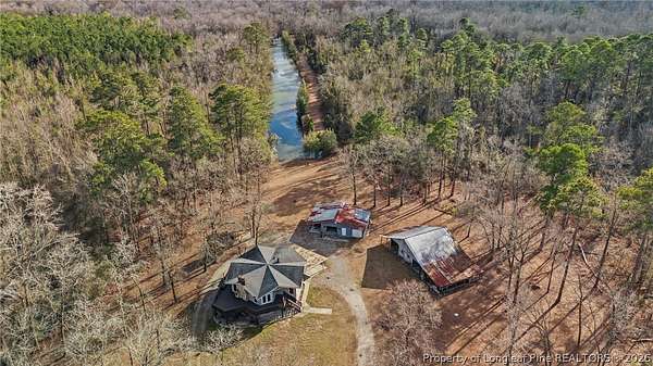 13.5 Acres of Recreational Land with Home for Sale in St. Pauls, North Carolina