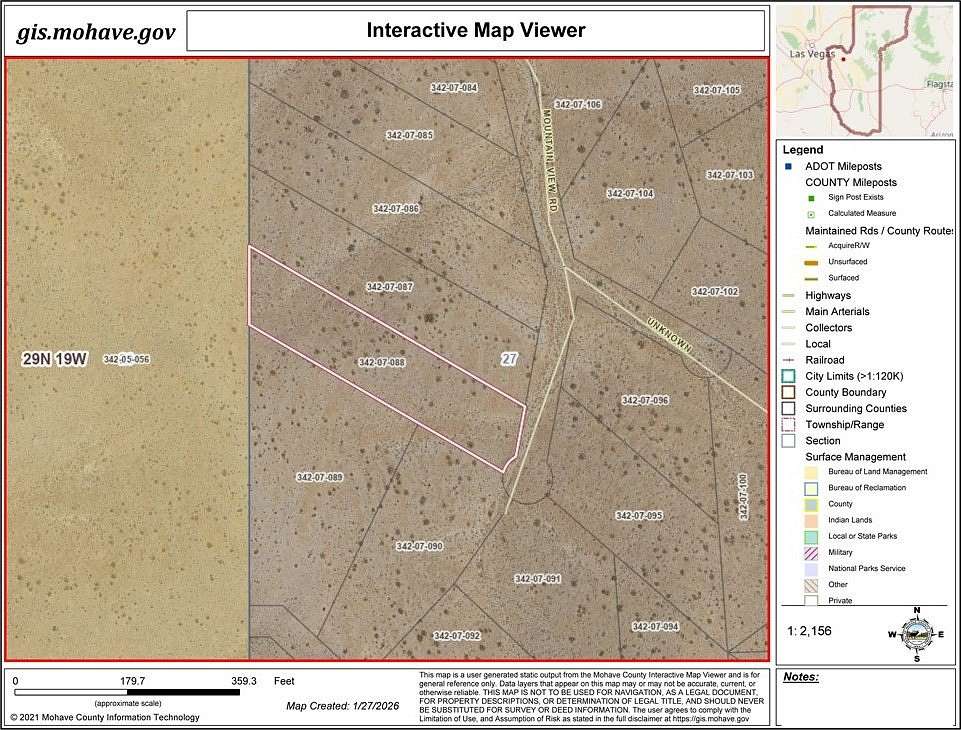 1.24 Acres of Residential Land for Sale in Meadview, Arizona