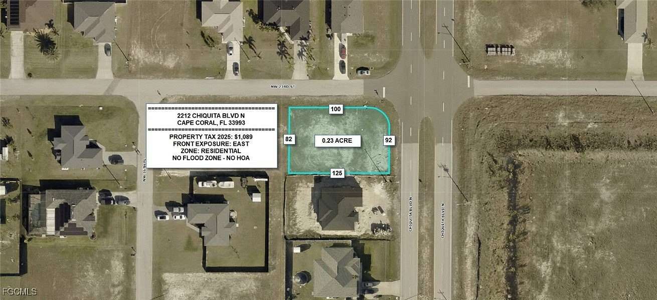0.23 Acres of Residential Land for Sale in Cape Coral, Florida
