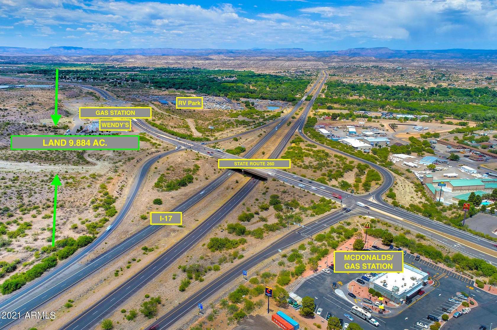 11.7 Acres of Commercial Land for Sale in Camp Verde, Arizona