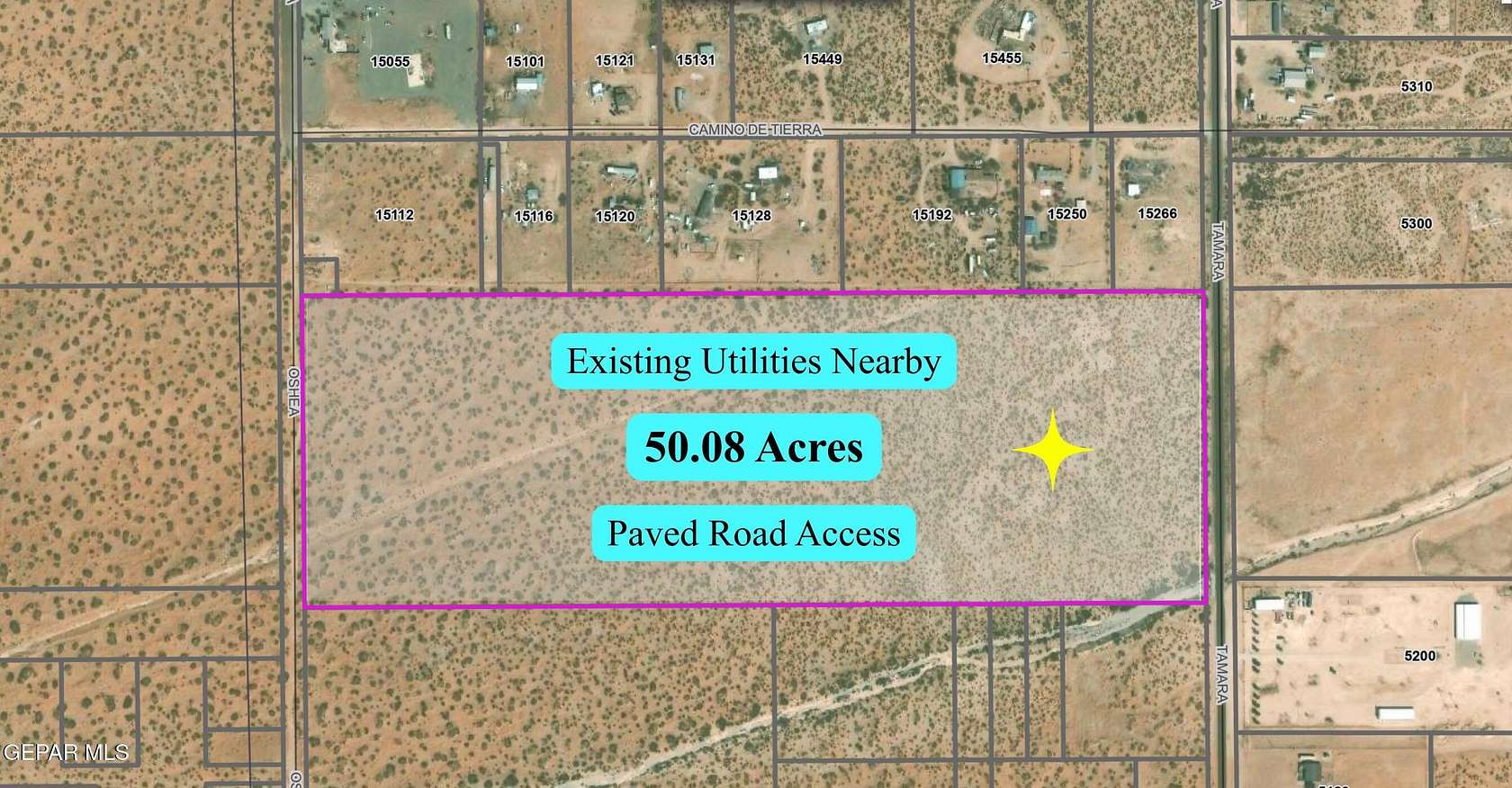 50 Acres of Land for Sale in El Paso, Texas
