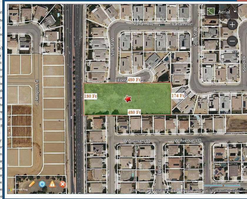 2 Acres of Residential Land for Sale in Lancaster, California