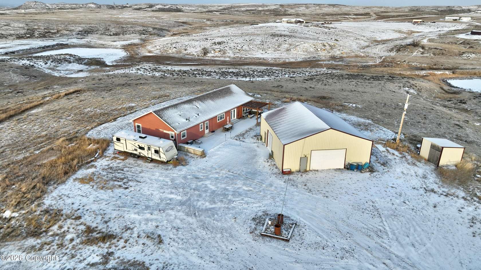 29.6 Acres of Land with Home for Sale in Gillette, Wyoming