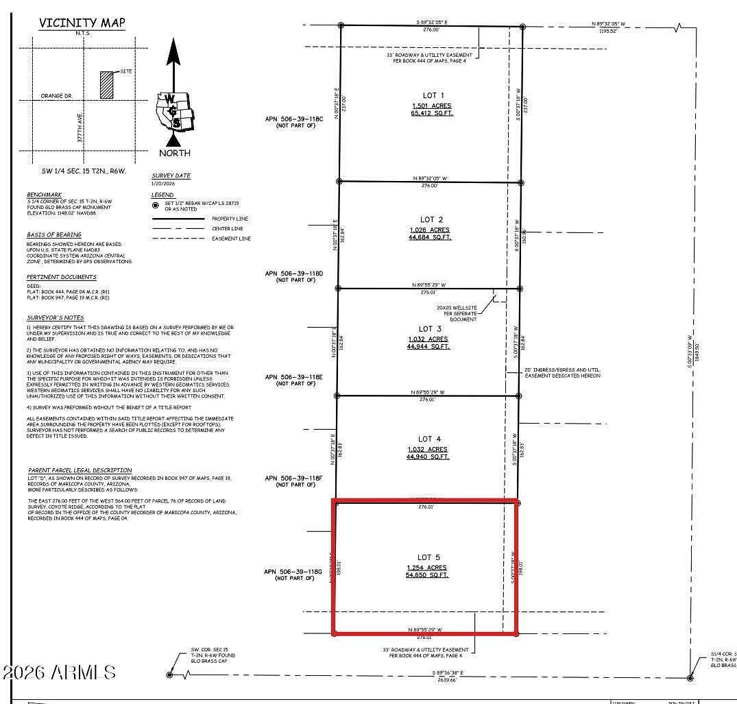 1.25 Acres of Residential Land for Sale in Tonopah, Arizona