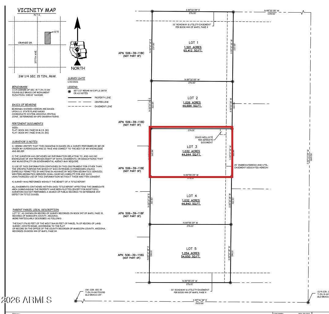 1 Acre of Residential Land for Sale in Tonopah, Arizona