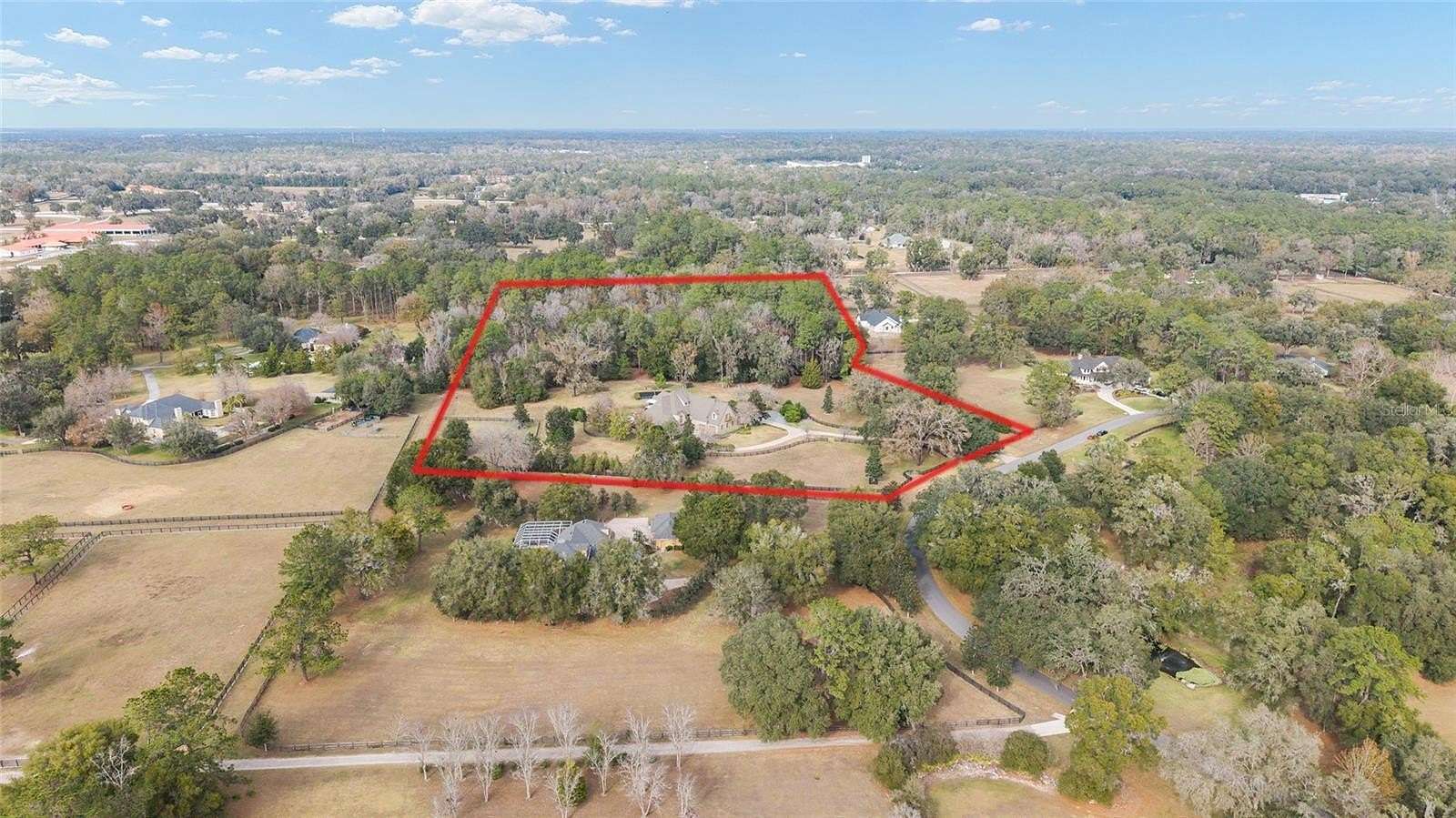11.4 Acres of Land with Home for Sale in Ocala, Florida