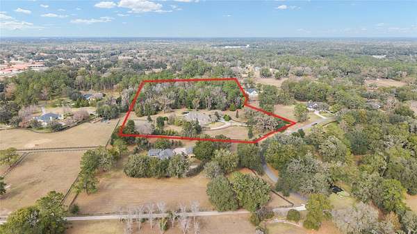 11.4 Acres of Land with Home for Sale in Ocala, Florida