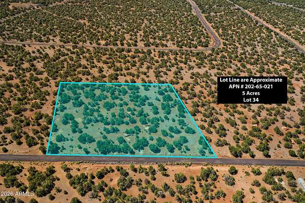 5 Acres of Residential Land for Sale in Williams, Arizona