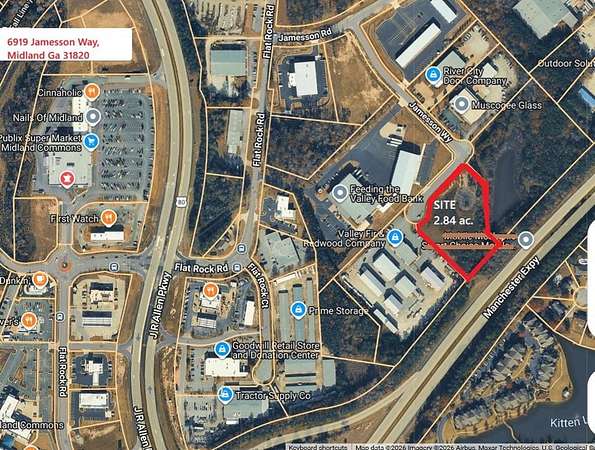 2.84 Acres of Commercial Land for Sale in Midland, Georgia