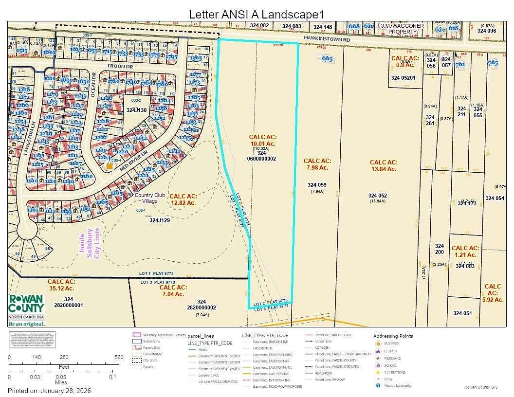 10 Acres of Land for Sale in Salisbury, North Carolina
