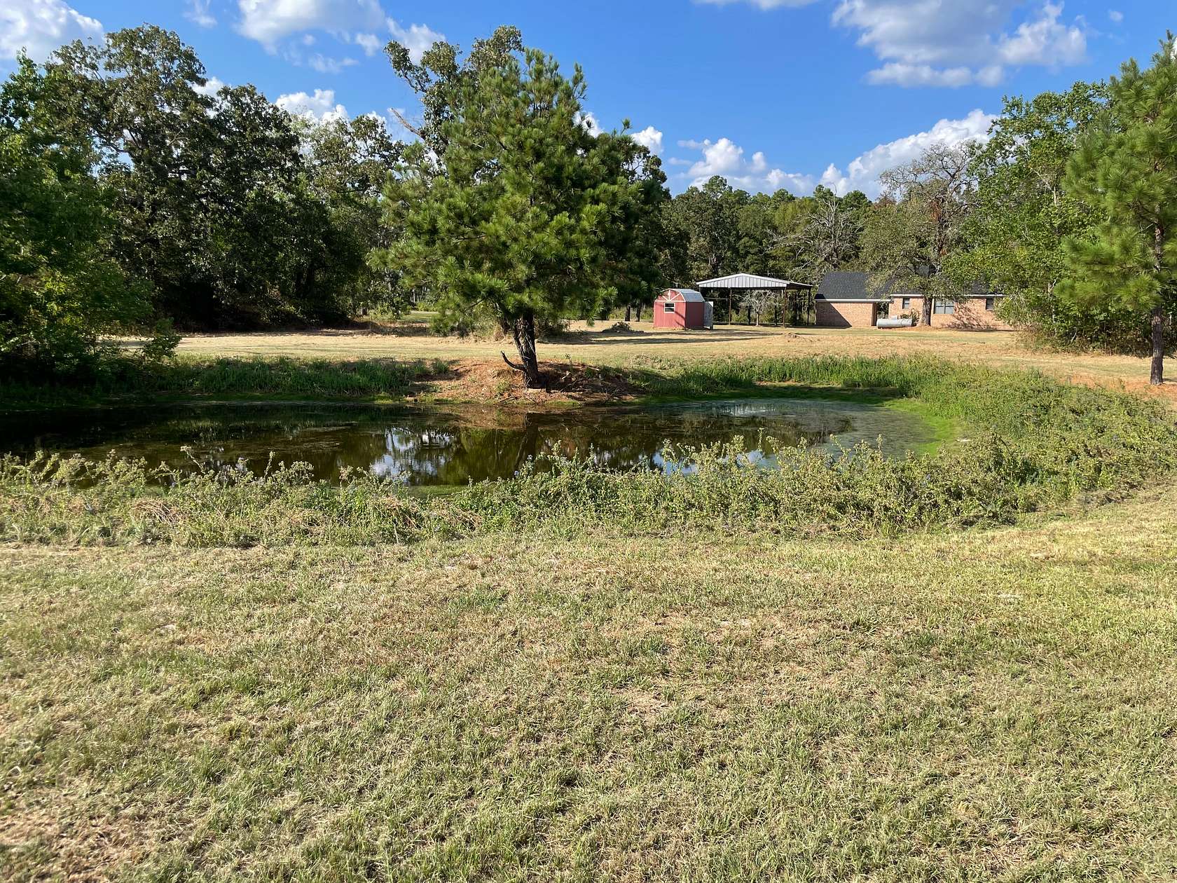 2.65 Acres of Residential Land with Home for Lease in Groveton, Texas