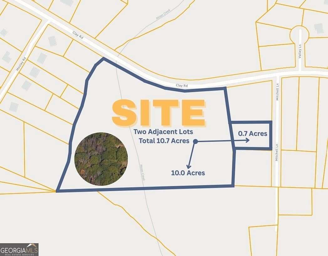 10.7 Acres of Land for Sale in Austell, Georgia
