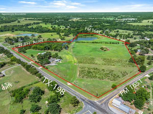 27.8 Acres of Agricultural Land with Home for Sale in Canton, Texas