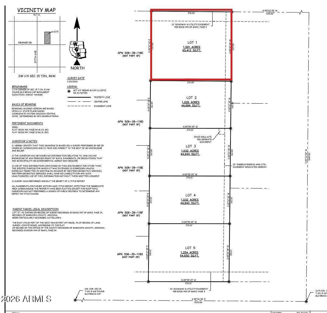 1.5 Acres of Residential Land for Sale in Tonopah, Arizona