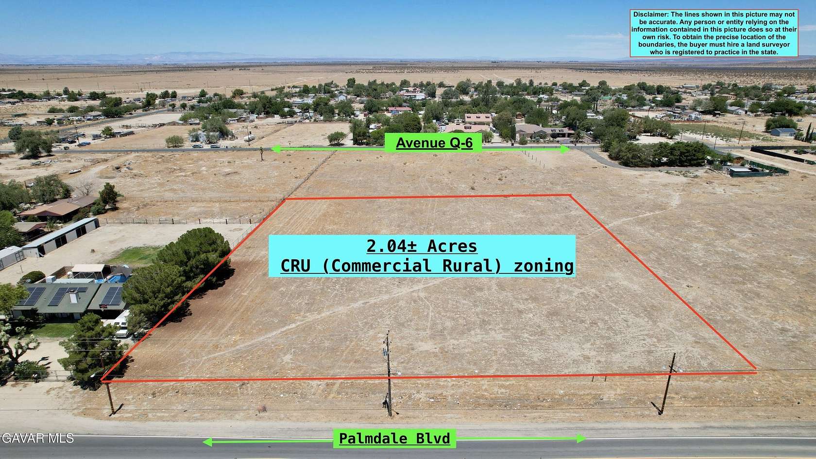2 Acres of Commercial Land for Sale in Littlerock, California