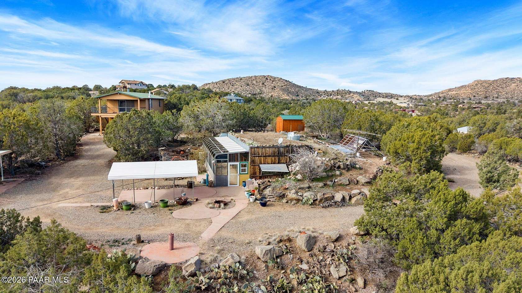 2 Acres of Residential Land with Home for Sale in Prescott, Arizona