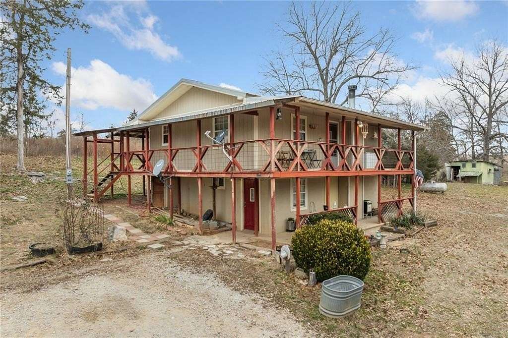 12.4 Acres of Land with Home for Sale in Western Grove, Arkansas