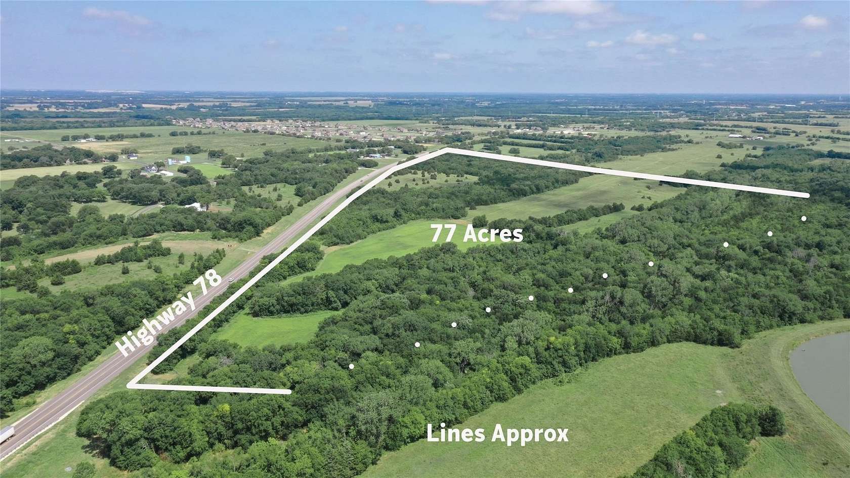 77.4 Acres of Agricultural Land for Sale in Farmersville, Texas