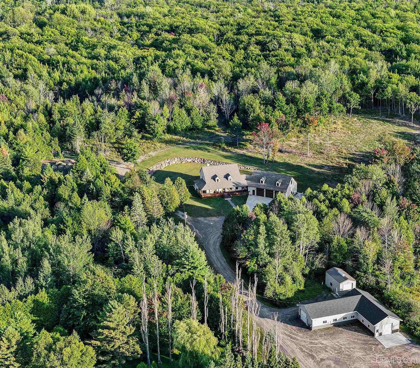 13.2 Acres of Recreational Land with Home for Sale in Houghton, Michigan