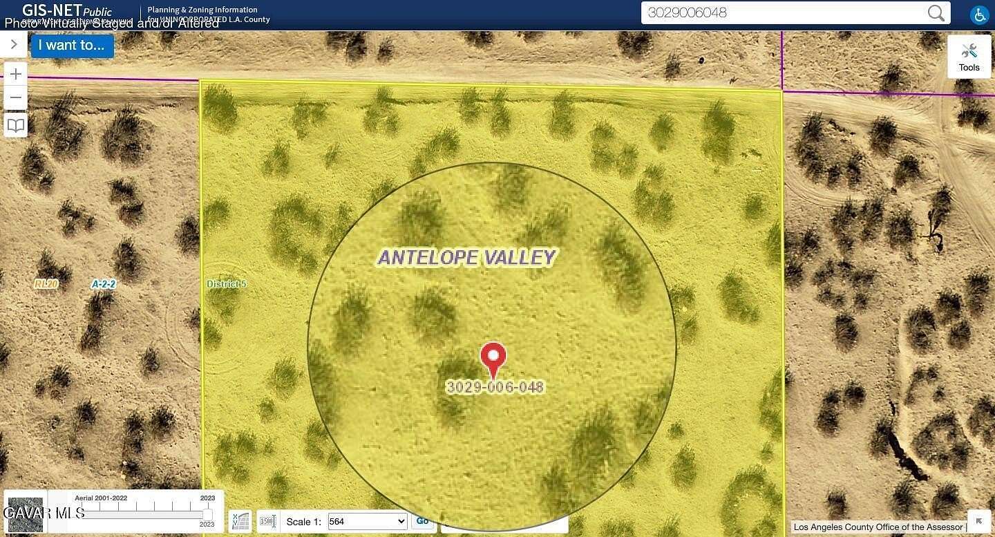 2.54 Acres of Residential Land for Sale in Palmdale, California