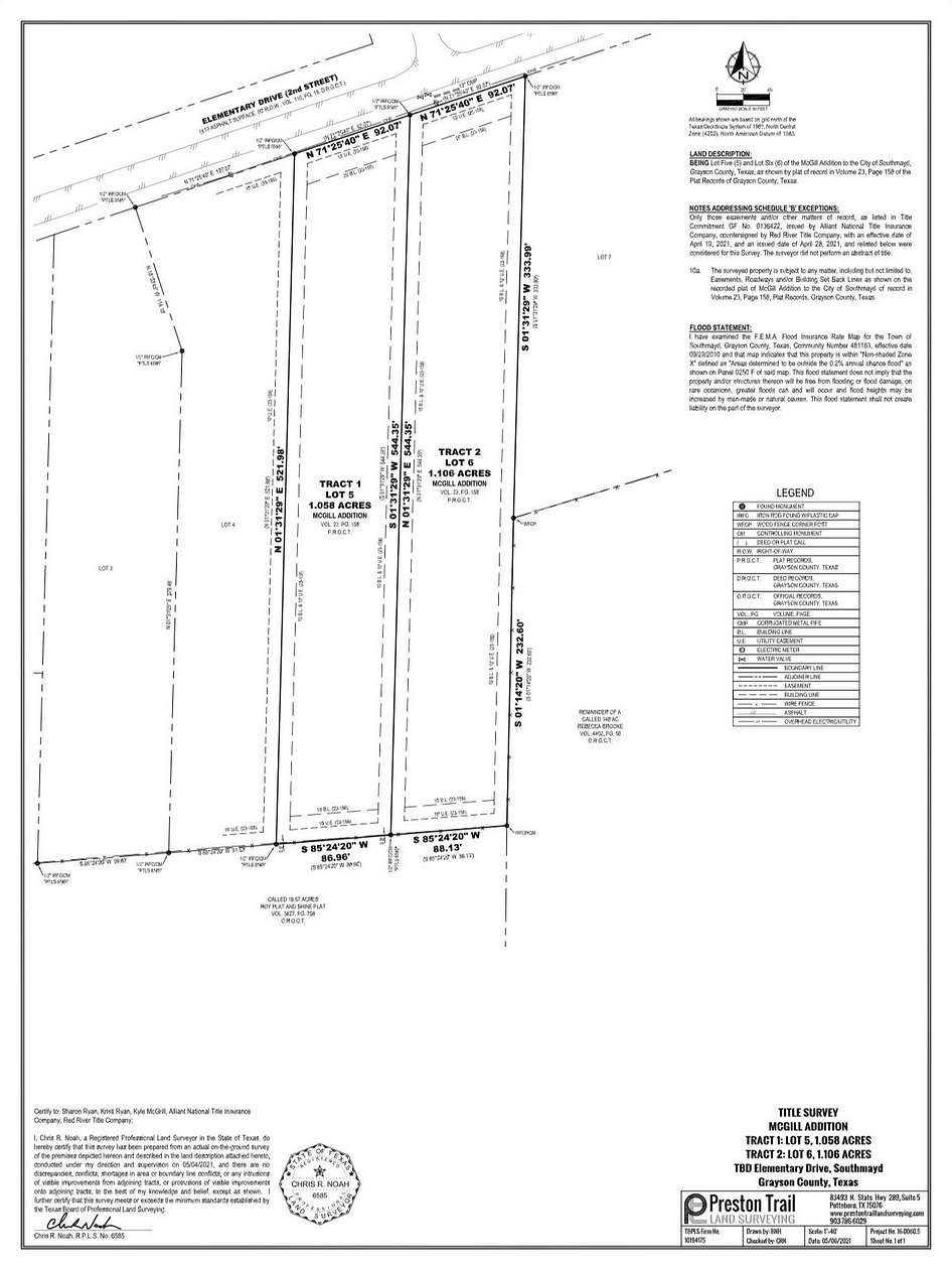 1 Acre of Residential Land for Sale in Southmayd, Texas