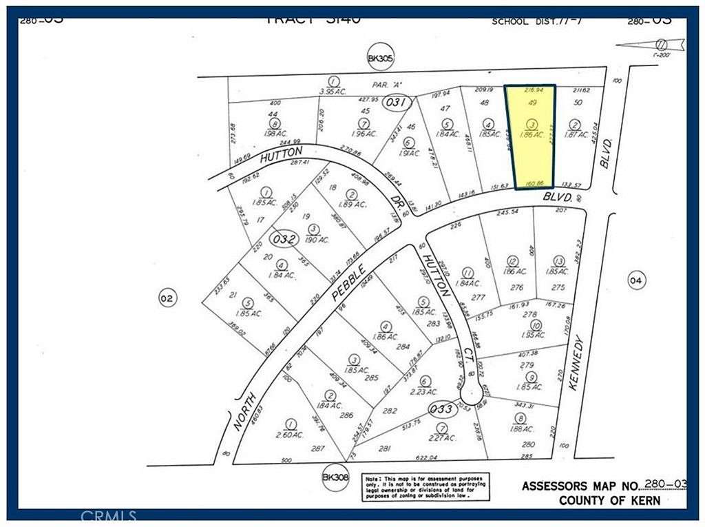 1.86 Acres of Residential Land for Sale in California City, California