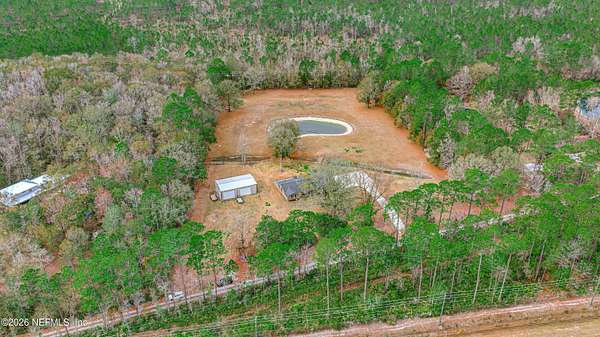 5 Acres of Residential Land with Home for Sale in Bryceville, Florida