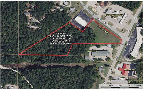 5.18 Acres of Commercial Land for Sale in Eureka Springs, Arkansas