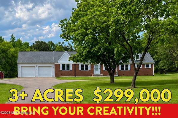 3.43 Acres of Land with Home for Sale in Olive Branch, Mississippi