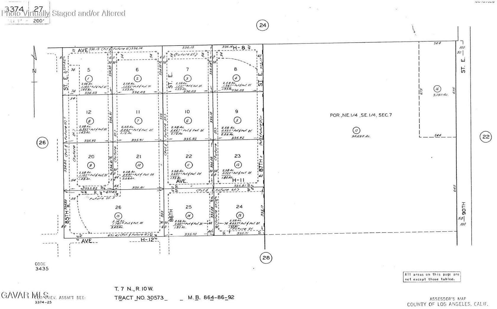 2.58 Acres of Land for Sale in Lancaster, California