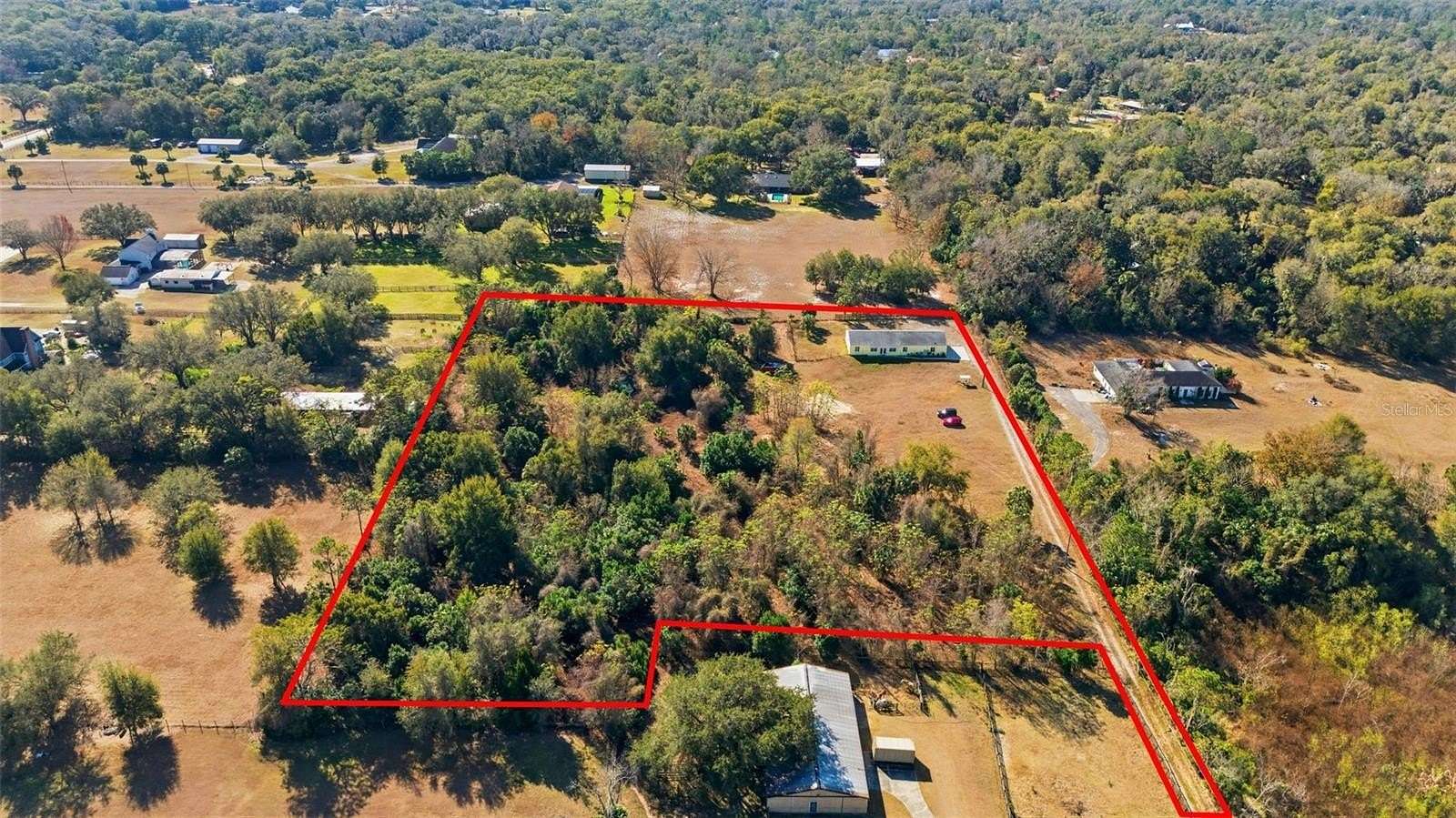5.87 Acres of Land with Home for Sale in Geneva, Florida