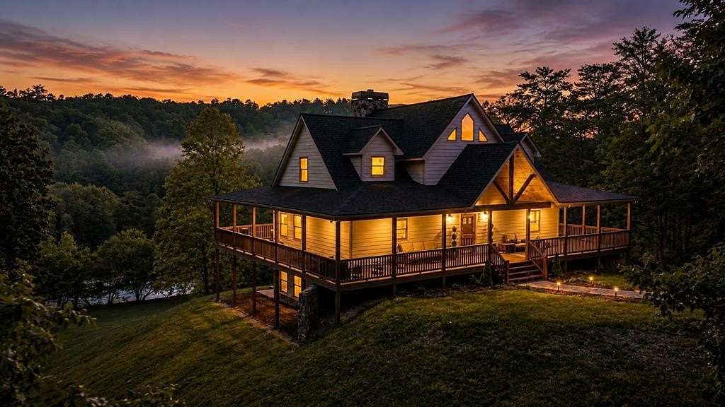 6 Acres of Land with Home for Sale in Mineral Bluff, Georgia