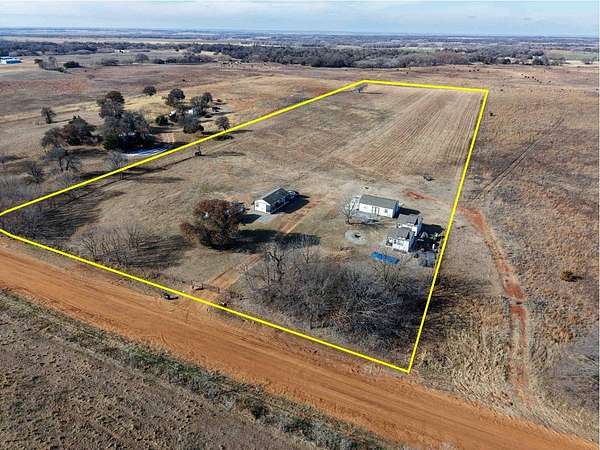 10 Acres of Land with Home for Sale in Ringwood, Oklahoma