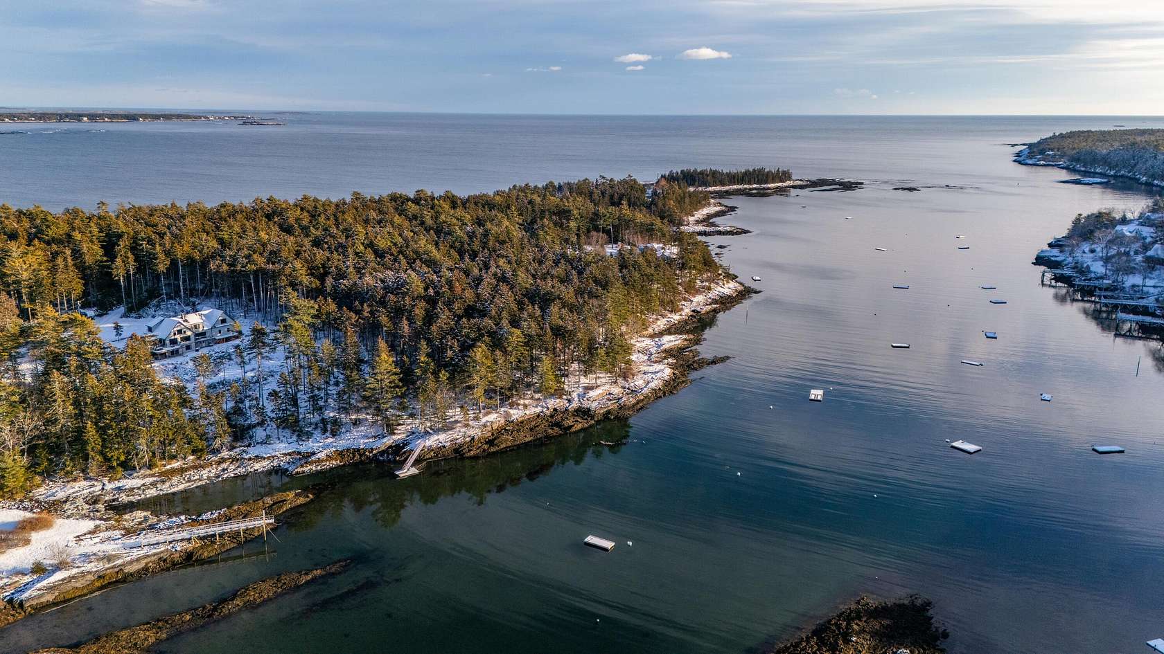 4 Acres of Residential Land with Home for Sale in Georgetown, Maine