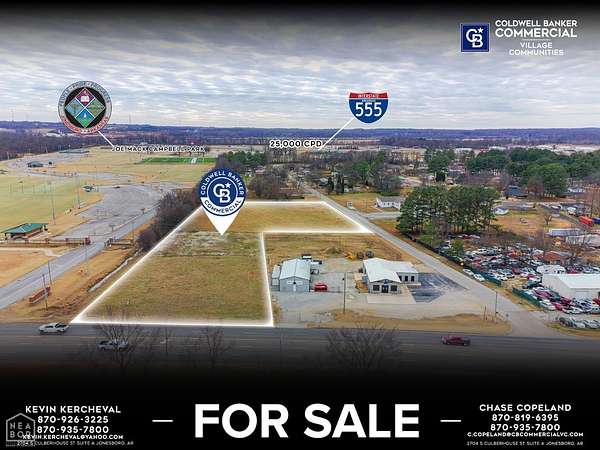 3.62 Acres of Commercial Land for Sale in Jonesboro, Arkansas