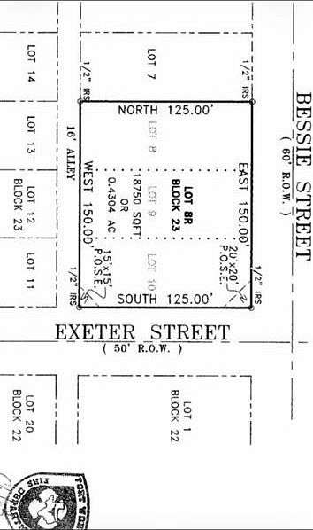0.43 Acres of Commercial Land for Sale in Fort Worth, Texas
