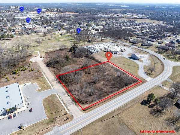1.87 Acres of Commercial Land for Sale in Gentry, Arkansas
