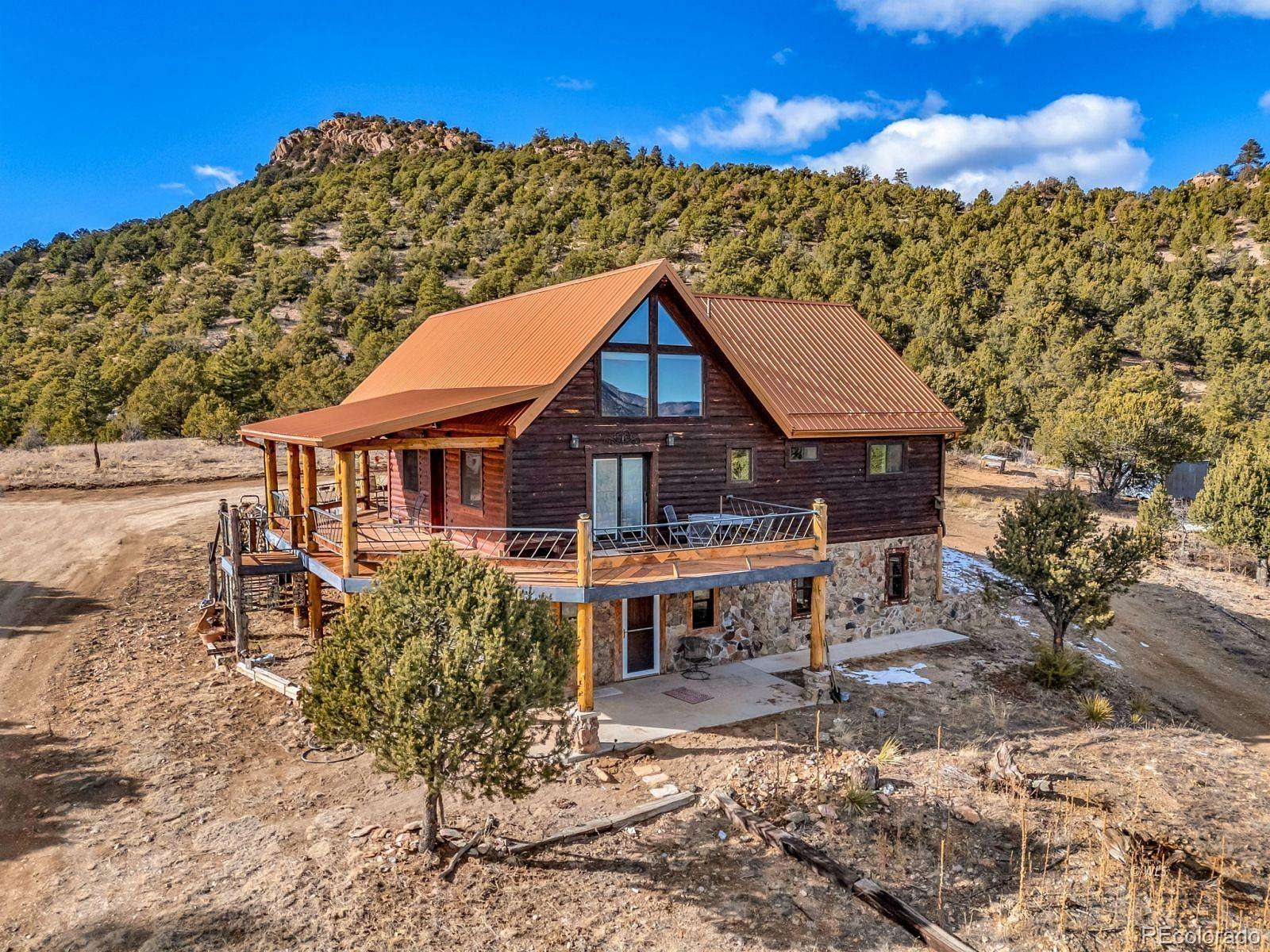 27.2 Acres of Recreational Land with Home for Sale in Westcliffe, Colorado
