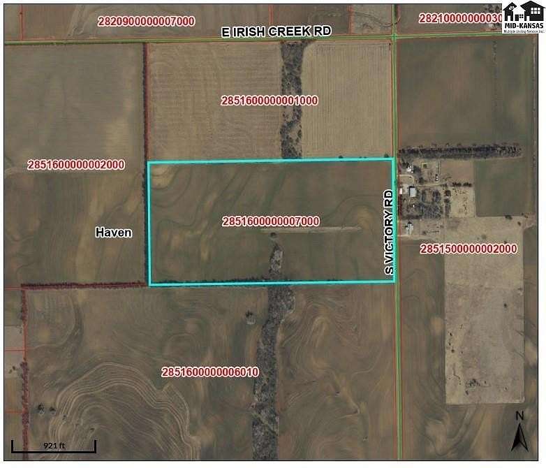 78 Acres of Agricultural Land for Auction in Haven, Kansas