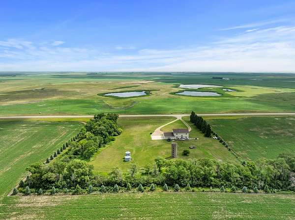 6.2 Acres of Land with Home for Sale in Rugby, North Dakota