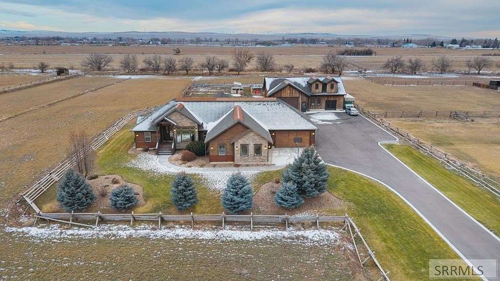 5.3 Acres of Residential Land with Home for Sale in Rigby, Idaho